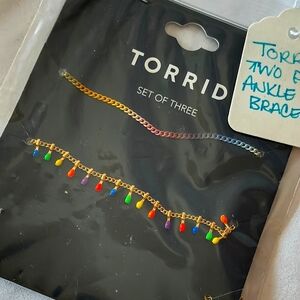 Torrid 2pc Ankle Bracelet